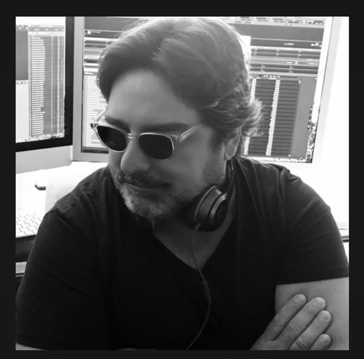 music room with lights turned on